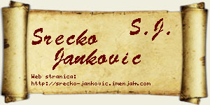 Srećko Janković vizit kartica